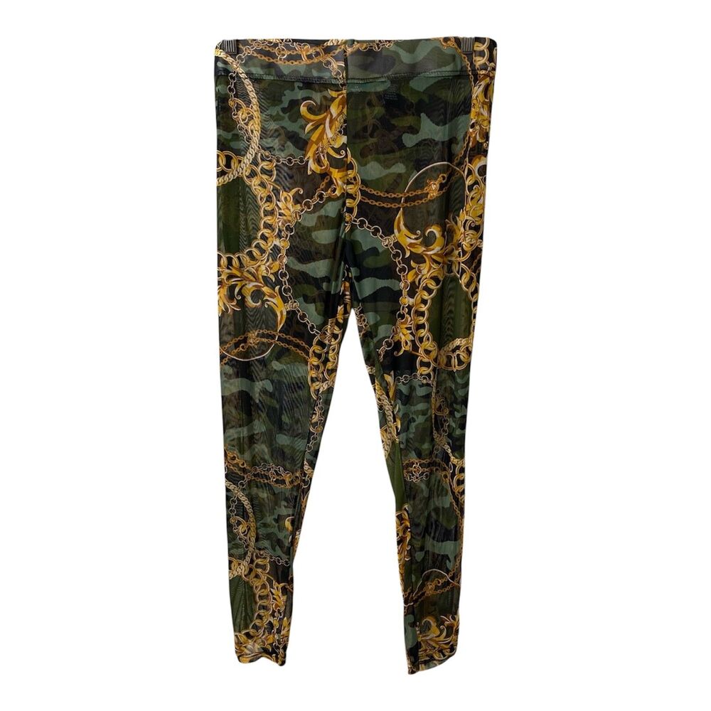Women’s 4X Mesh Leggings Rouge Collection Multicolor Graphic Print Skinny